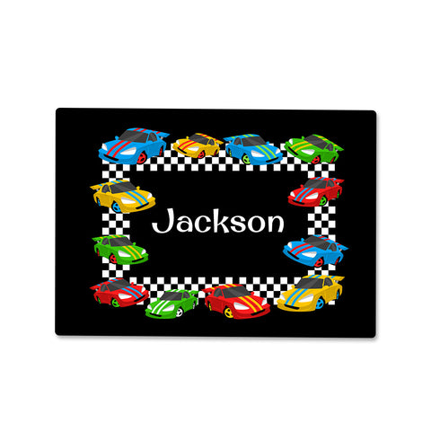 Large Race Cars Wipe Clean Placemat