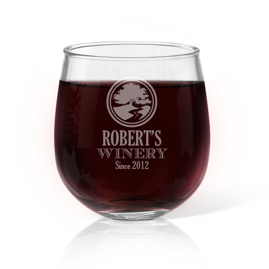 Winery Stemless Wine Glass