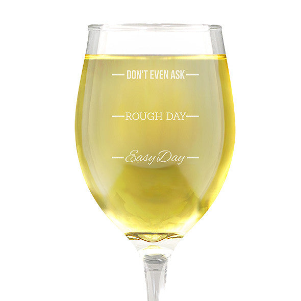 Rough Day Design Wine 410ml Glass